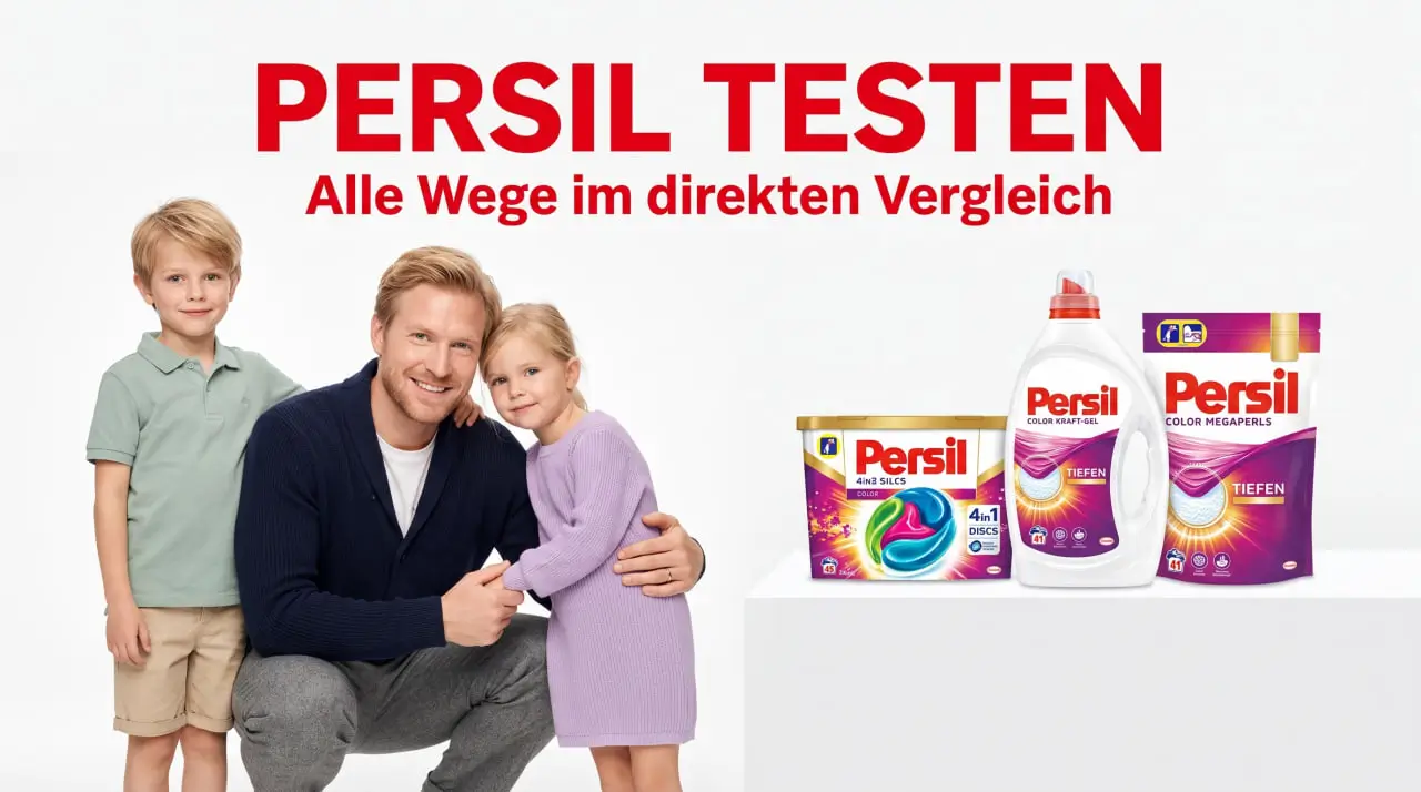 Persil testen – alle Wege im Vergleich (Probierpaket, Cashback, Tester, Coupons)